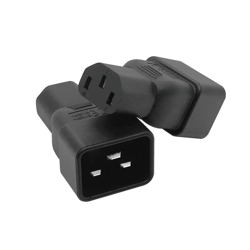 1pcs PDU PSU USP Power adapters, IEC C20 male to C13 adapter, IEC C13 to C20 adapter Computer server power conversion adapter