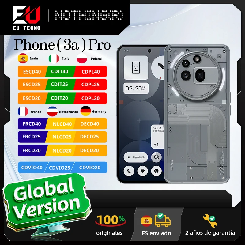 Smartfon Globalna wersja Nothing Phone (3a) Pro z EU za $409.3 / ~1510zł