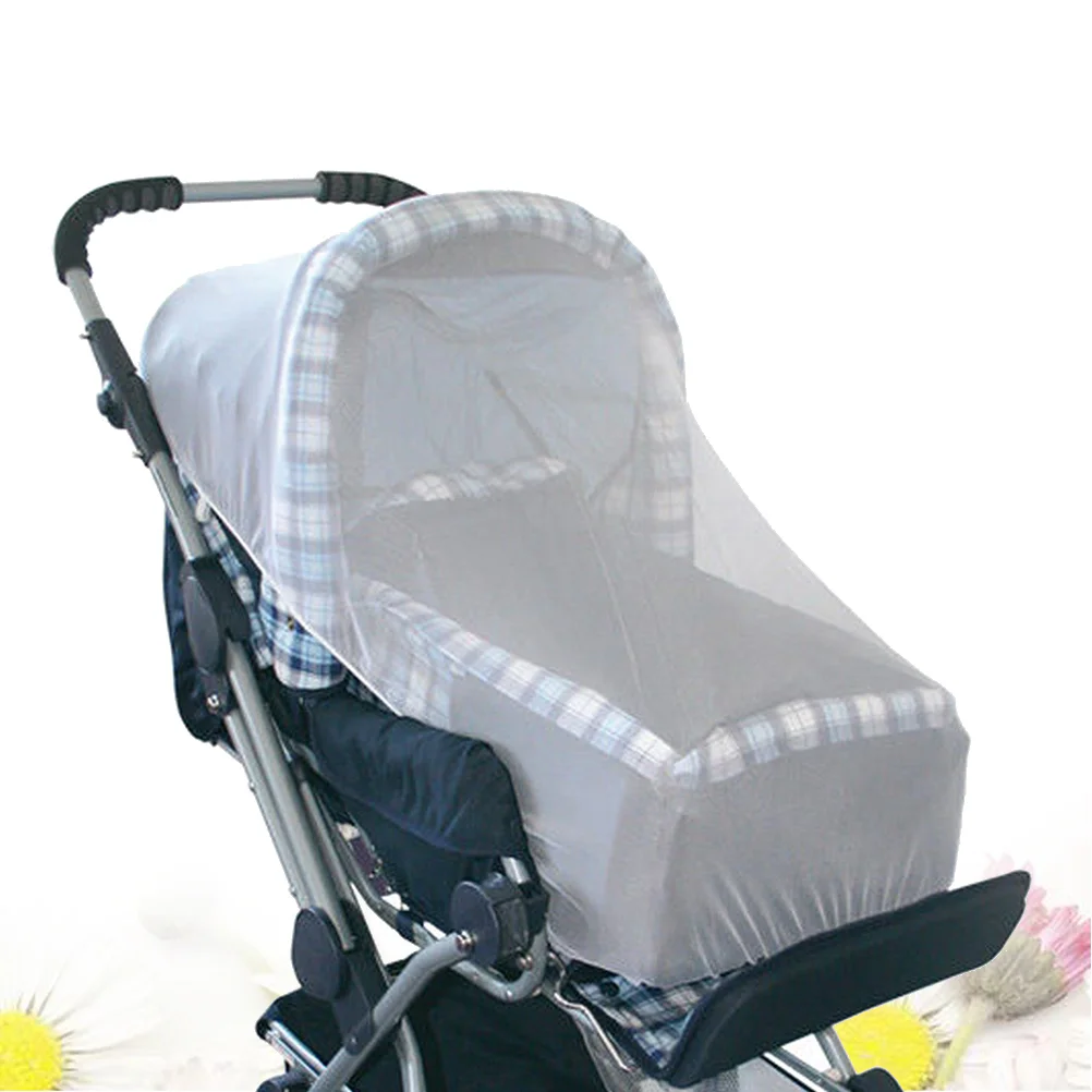 

Baby Stroller Full Cover Net White Encryption Baby Travel Portable Baby Folding (Red)