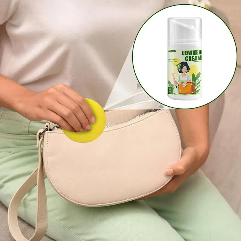 50g Refurbishing Leather Cream Household Care Cream Furniture Protector Nourishing Car Seat Cleaner for Shoes Auto Interiors