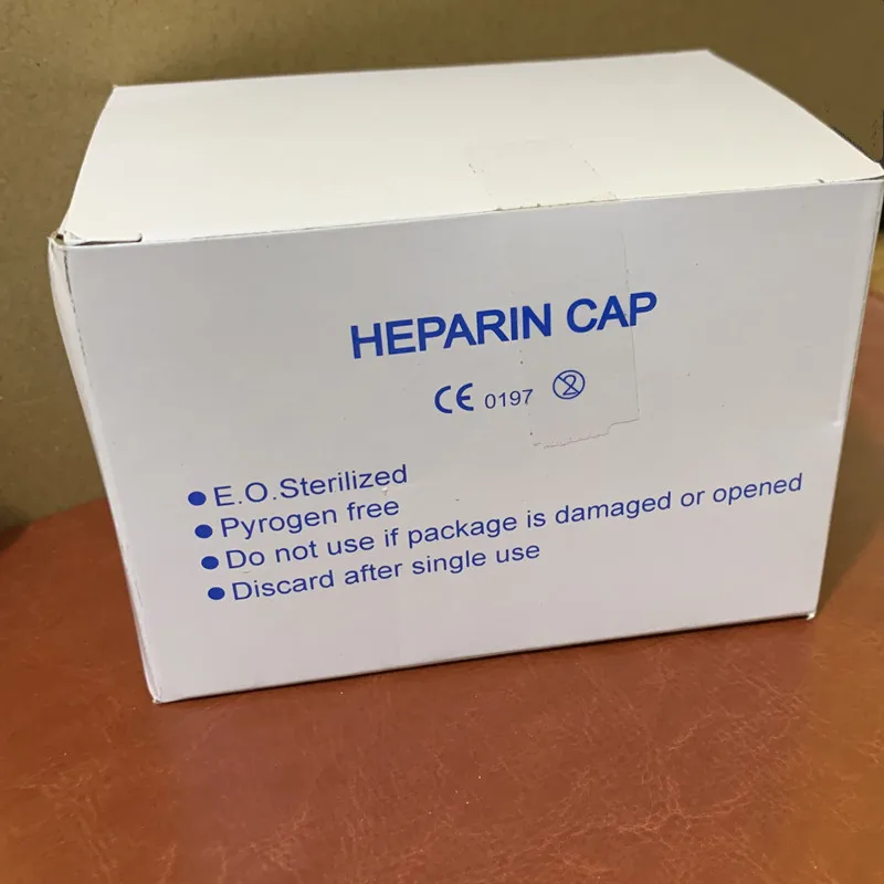 Heparin Cap IV Disposable Cannula Heparin Caps for Dog Cat Pet Veterinary Supplies iv cannula