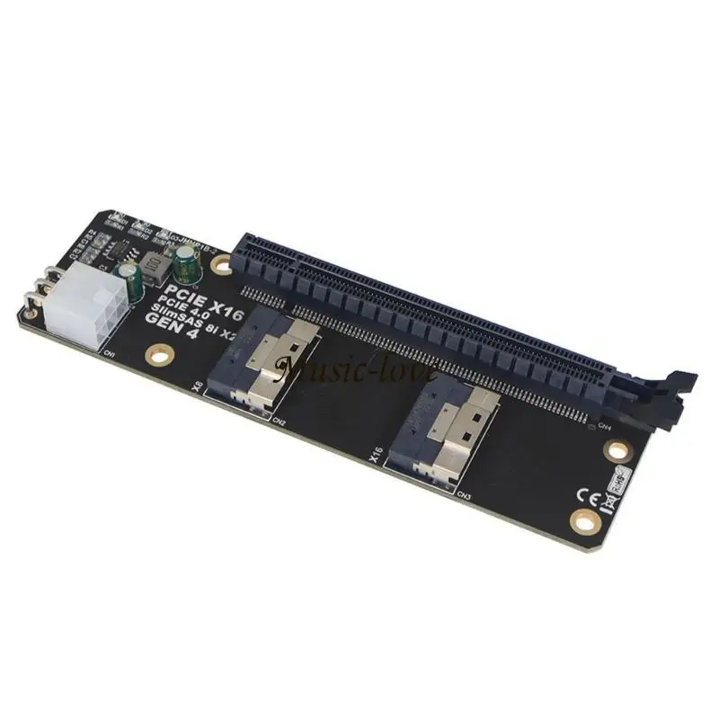 Gen4 2 포트 Slimsas 8I X2-PCIE X16 슬롯 어댑터 보드 예비 부품 203A