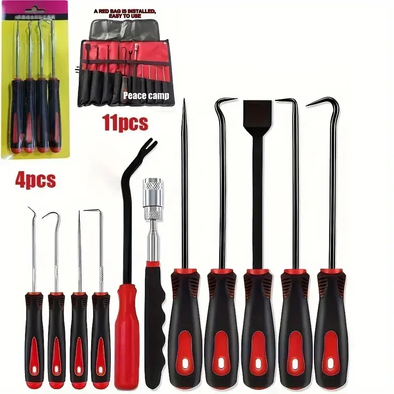 precision pick hook set with scraper 4 pcs 11 pcs automotive electronics maintenance tools high quality material non slip design details 0