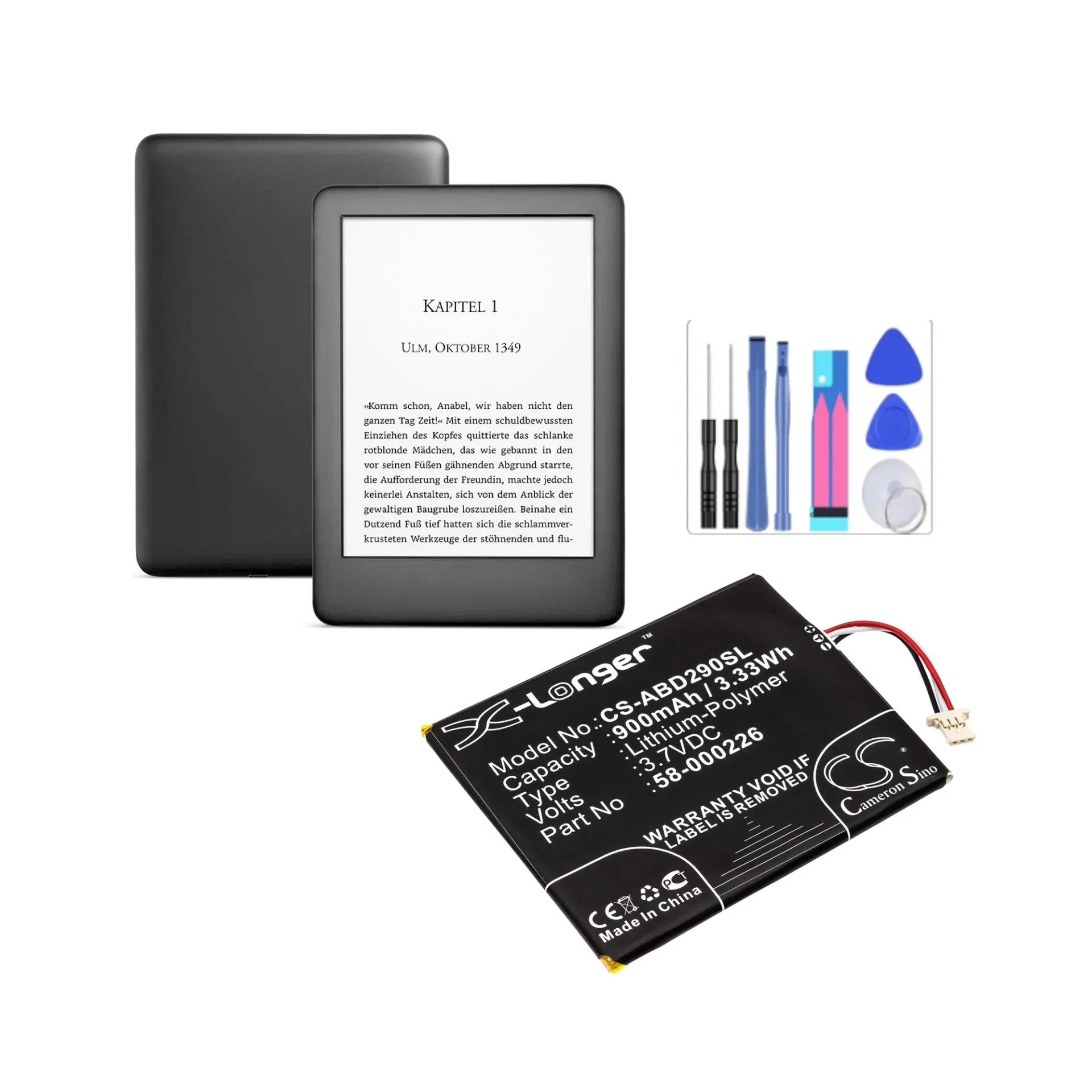 E-Book, Batteria E-Reader Per Amazon 26 S1019 58-000226 Kindle 10Th J9G29R Muslimex 53-014490 Kindle Basic 10Th Generation