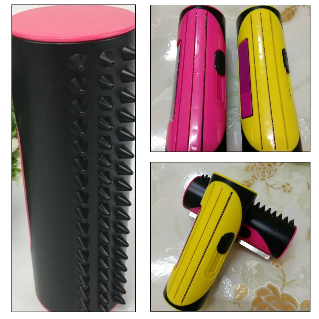 

1 Pc Stainless Steel Pet Dog Cat Hair Fur Deshedding Shedding Trimmer Grooming Roll Comb Brush Hair Cleaner Pet Grooming Supply