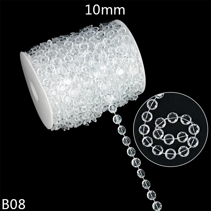 Fil De Perles Blanches 25 M/rouleau 4 Mm Guirlande De Perles En