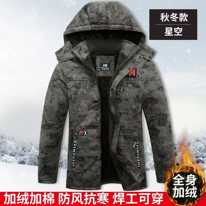 Camouflage Down Parkas Jackets Men's Parka Hooded Coat Male Fur Collar Parkas Winter Jacket Men Military Cotton Overcoat down jacket cotton jacket parka coat parkas coat
