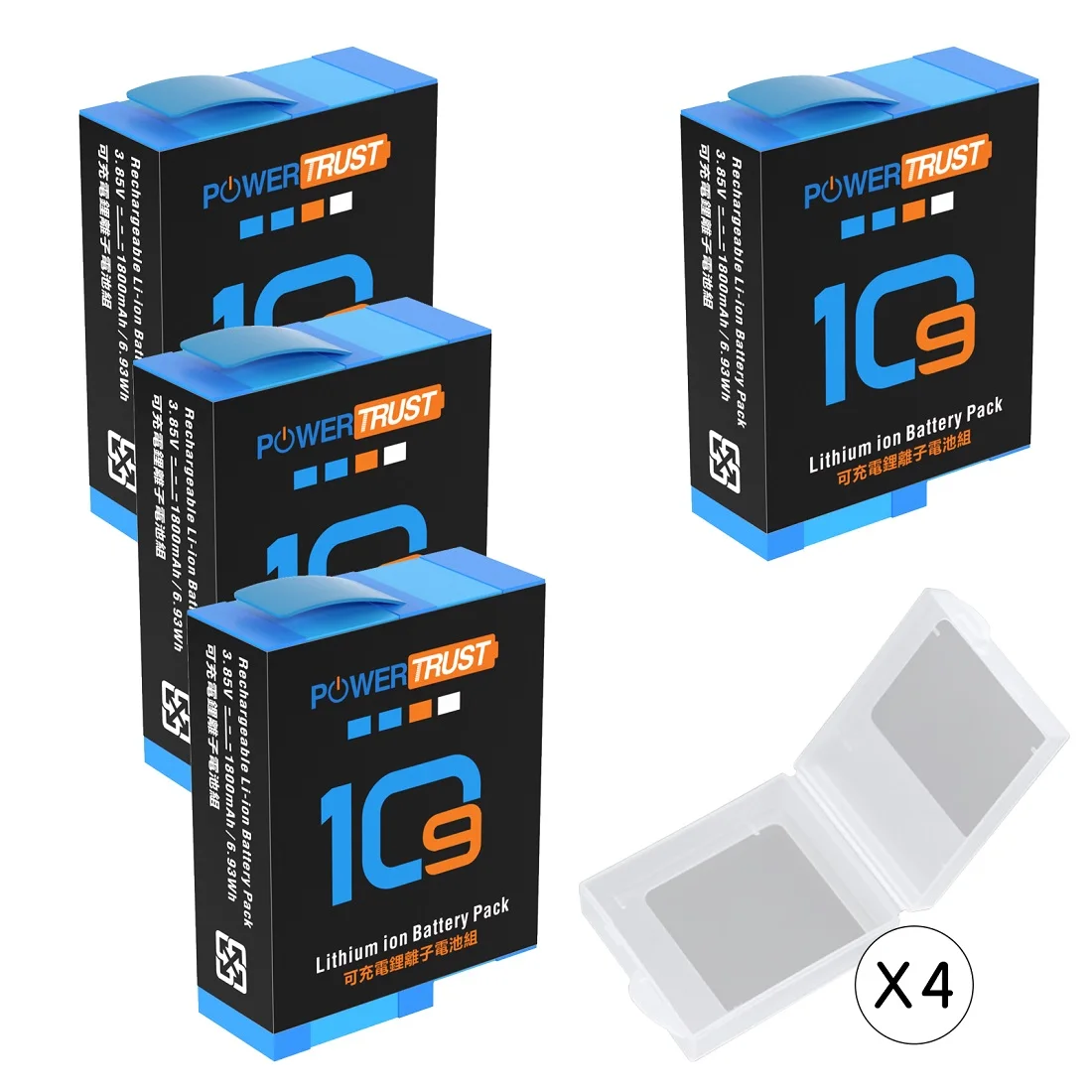 Hero 9 10 11 Batteria Di Ricambio Per Gopro Hero 11/10/9 Black Ahdbt-10-1 Ahdbt-901, Compatibile Con Gopro 8 7 6 5