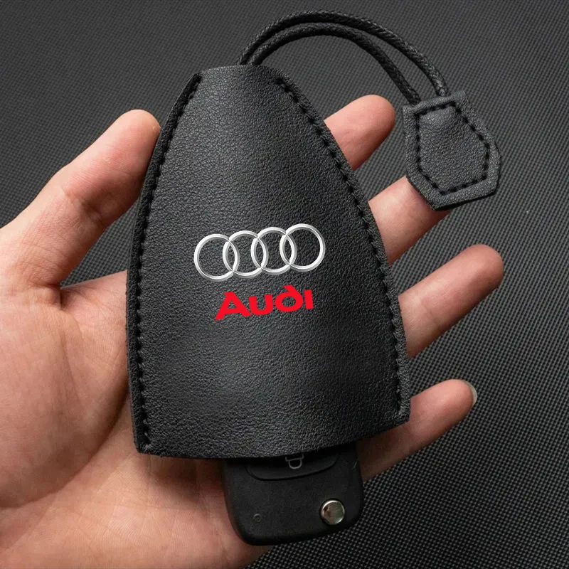 Car Key Protection Shell Bag Car Key Case Cover Portachiavi Per Auto Per Audi A4 B5 B6 B7 8P 8V 8L A5 C7 4F A8 Q2 Q7 Rs3 Rs4 Rs5 Rs6 Tt