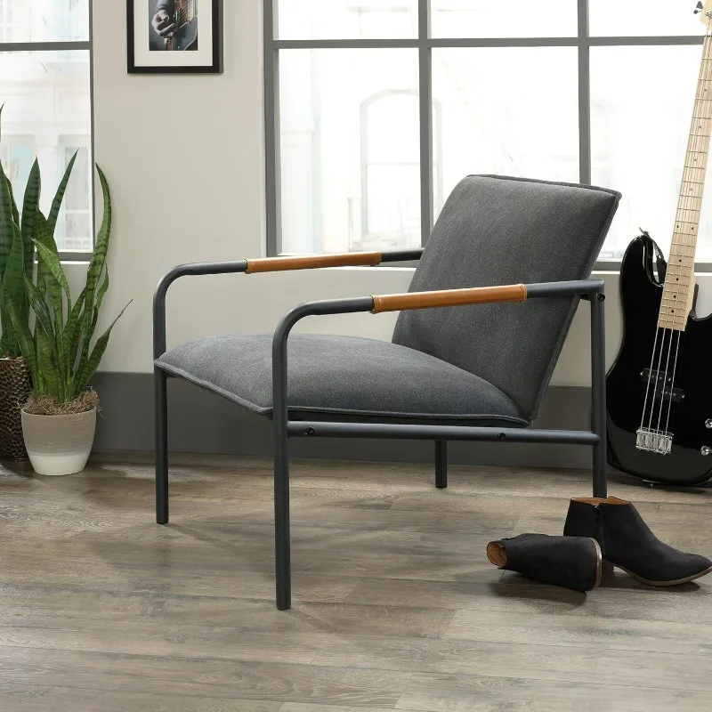 Café Chairs, Cafe Metal Lounge Chair, Charcoal Gray Finish 2