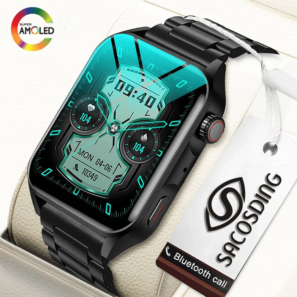 Calling smart watch with amoled display Clearance