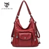Women's Waterproof Anti Theft Leather Backpack for Girls Shoulder Bags Multifunctional Large Capacity Travel Backpacks Mochilas 1