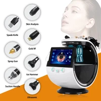 Appareil de soin du visage 7 en 1 Smart Ice Blue Hydra-Oxygen Small Bubble Skin Detector Ultrasonic Hydra Skin Care Facial 3