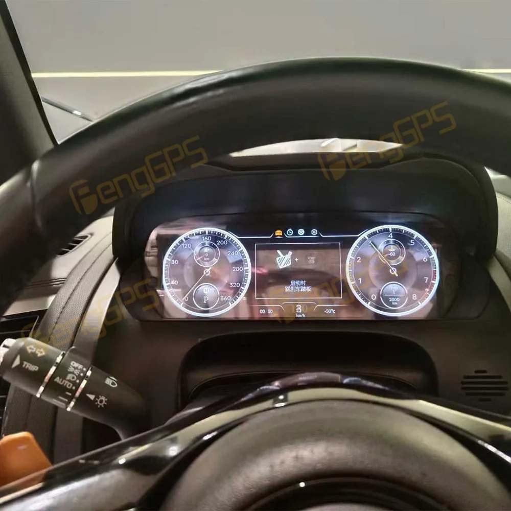 재규어 F-TYPE 2013-2023 LCD 디지털 계기판 LCD 인스트루먼트 패널 속도계 주행 거리계 대시보드 디스플레이