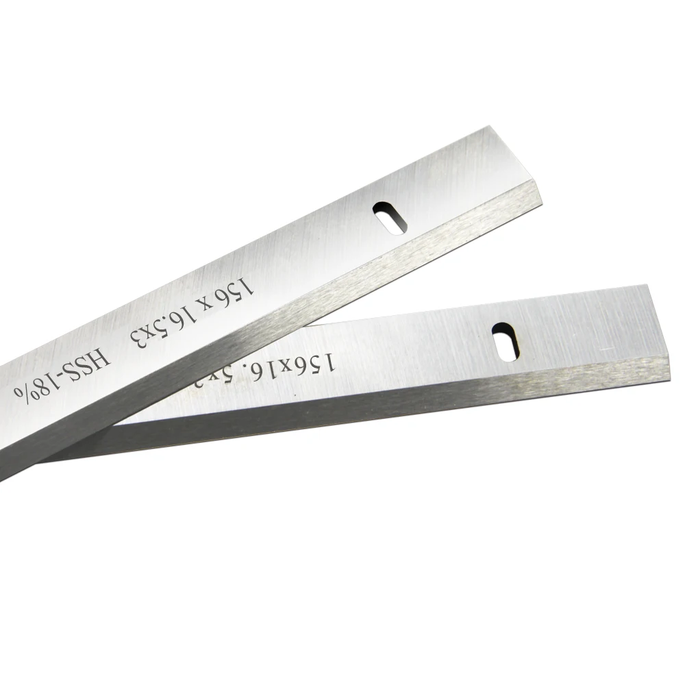 HSS Thickness Planer Blade Wood Planer Knife 6" 2pcs 156x16.3x3mm for Woodworking Power Tools Accessories