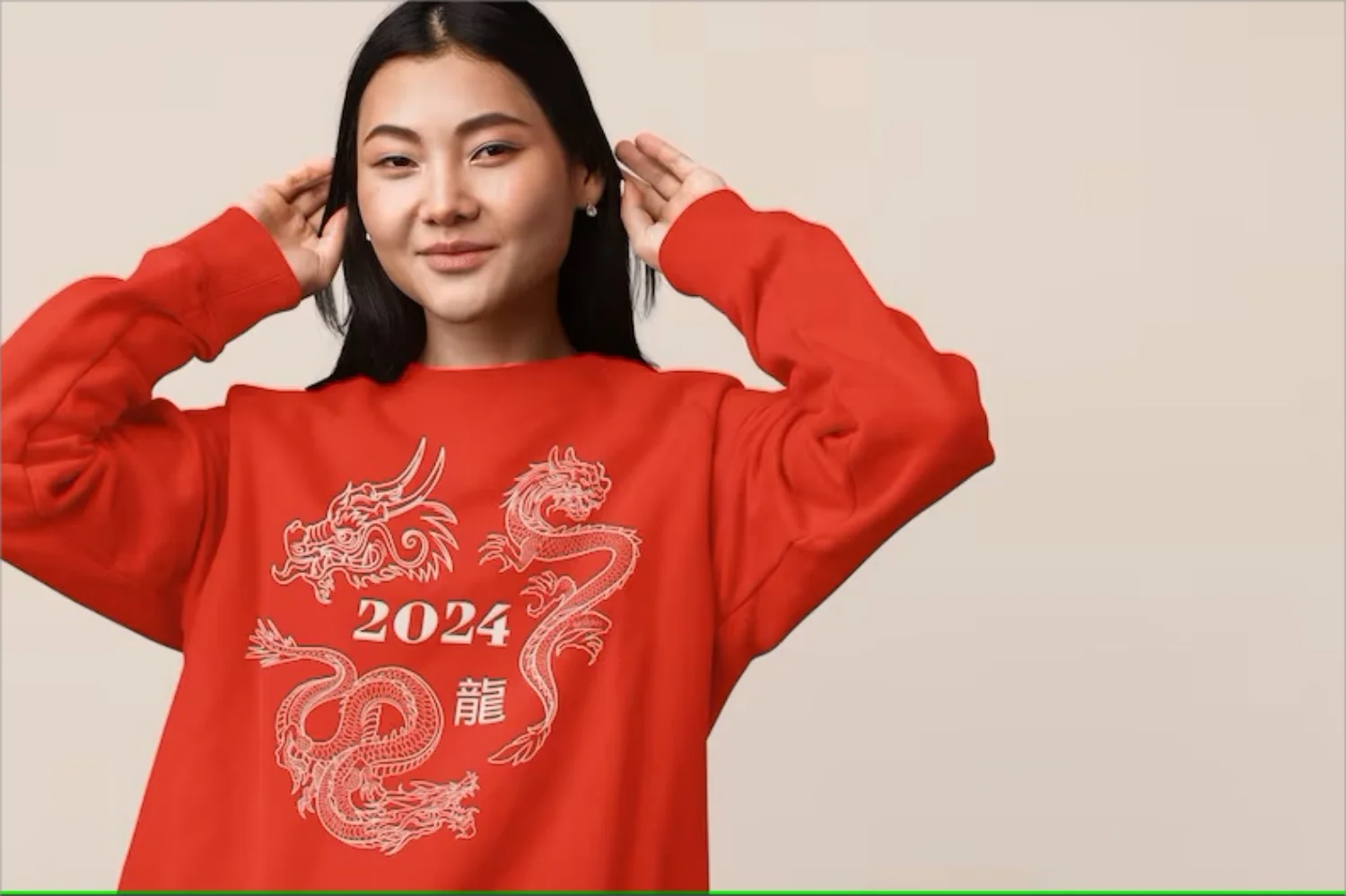 

The Year of The Dragon Shirt 2024 Chinese New Year Dragon Sweatshirt Coquette Aesthetic Trendy Trending Cottagecore Pullovers