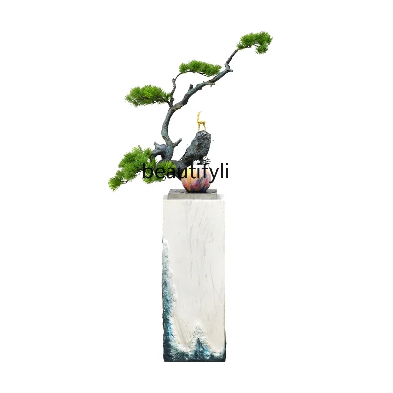

Light Luxury Modern Large Floor Water Landscape Indoor Fortune Decoration Circulating Water Ornaments