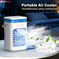 Ventilateur Climatiseur Portable USB, Ventilateur Humidificateur d'Air pour Bureau, Refroidisseur d'Air Portable pour la Maison, Ventilateur de Refroidissement de Bureau avec Veilleuse 1