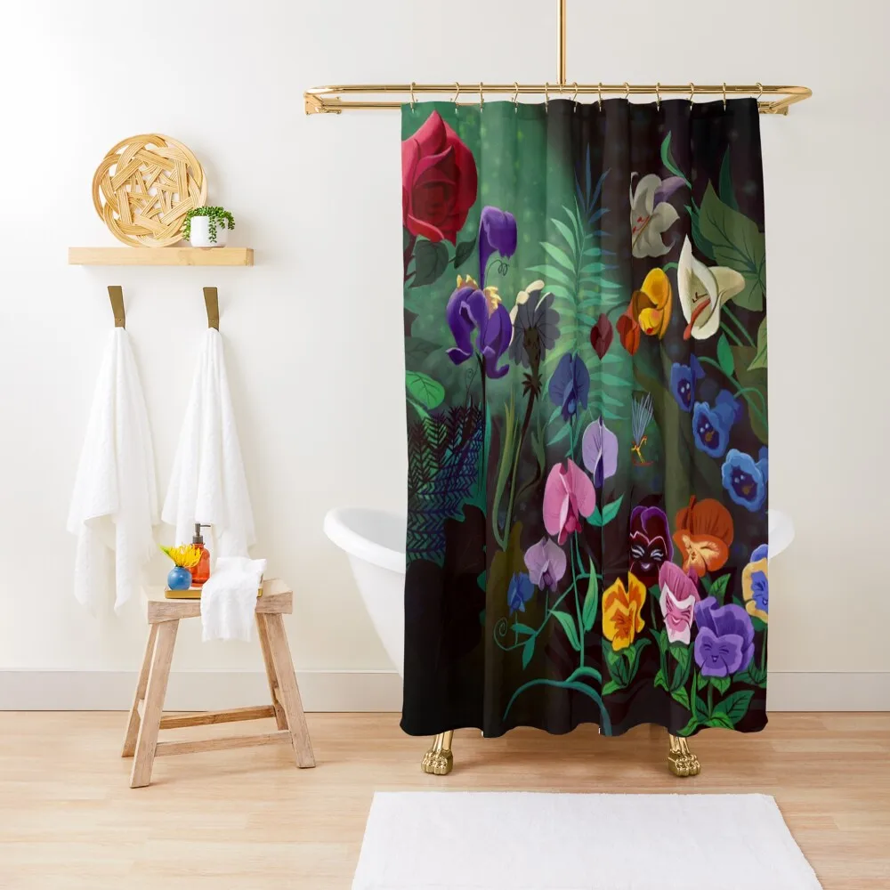 alice Shower Curtain Modern Bathroom Accessories Waterproof Shower Curtain And Anti-Mold