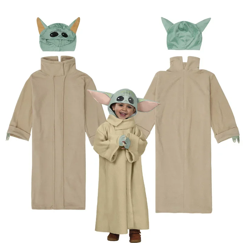Yoda Costume Disney Star Wars Master Yoda Costume Cosplay Neonati Maschi Ragazze Robe Uniforme Halloween Festa Di Natale Regalo Per I Bambini