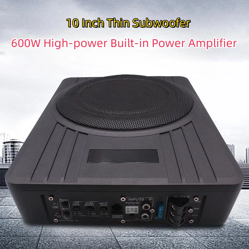 

Car Mounted 38 Core High-power Pure Subwoofer 12V 10 Inch 600W Audio Modification 10 Inch Car Mounted Ultra-thin Subwoofer