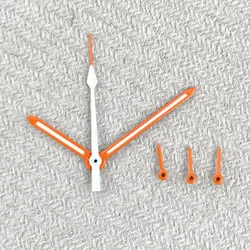 Elegant Silver, Gold, and Rose Gold Luminous Watch Hands for Quartz Movement - Premium Watch Accessories (Orange)