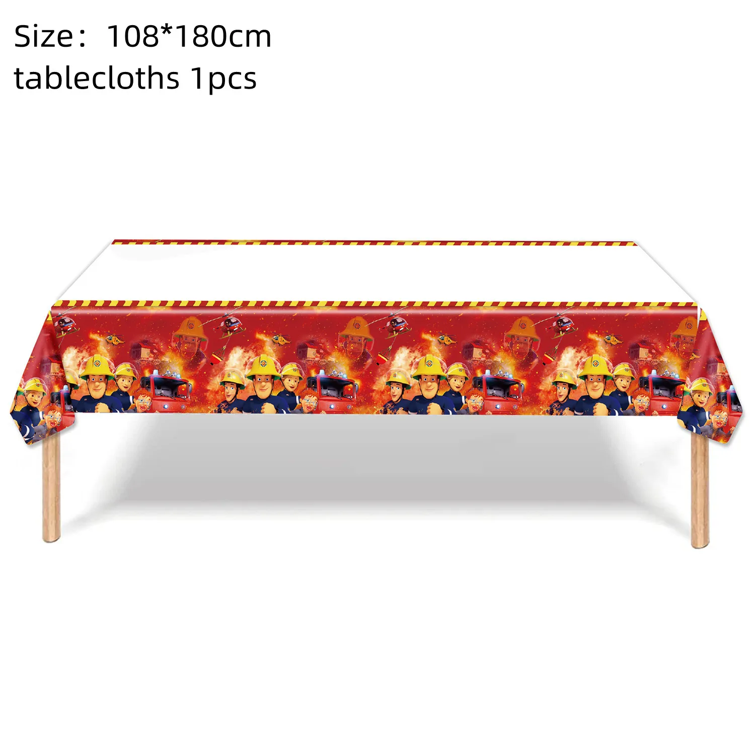 Feuerwehrmann Sam Alles Gute zum Geburtstag Kuchen Topper Feuerwehrauto Teller Tasse Ballon Feuerwehrmann thematische Dekoration für Kinder Jungen Geburtstagsfeier – Detail 6