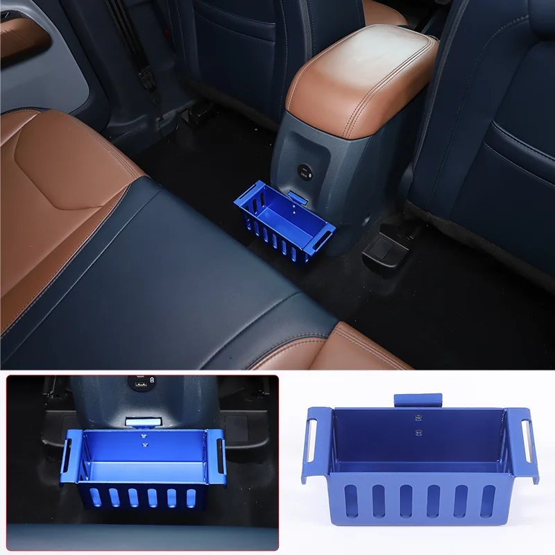 

Car Rear Expansion Storage Basket Storage Holder for Ford Maverick 2022 Car Interior Storage Organizer Accessories