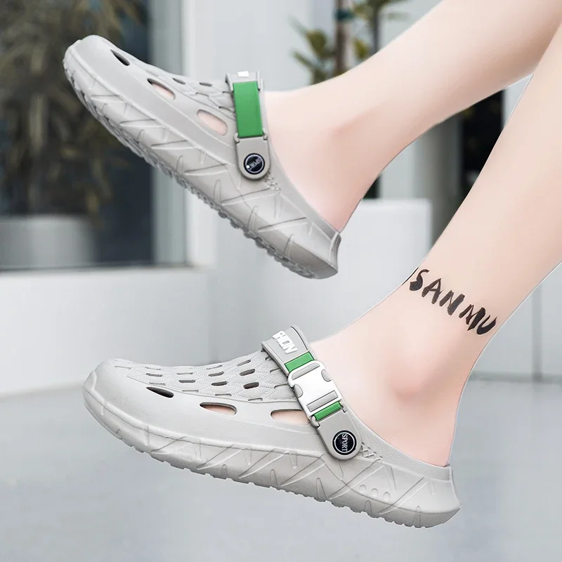 Summer men's sandals, anti-slip thick-soled, indoor and outdoor anti-slip beach slippers, large-sized sandals, shoes for men
