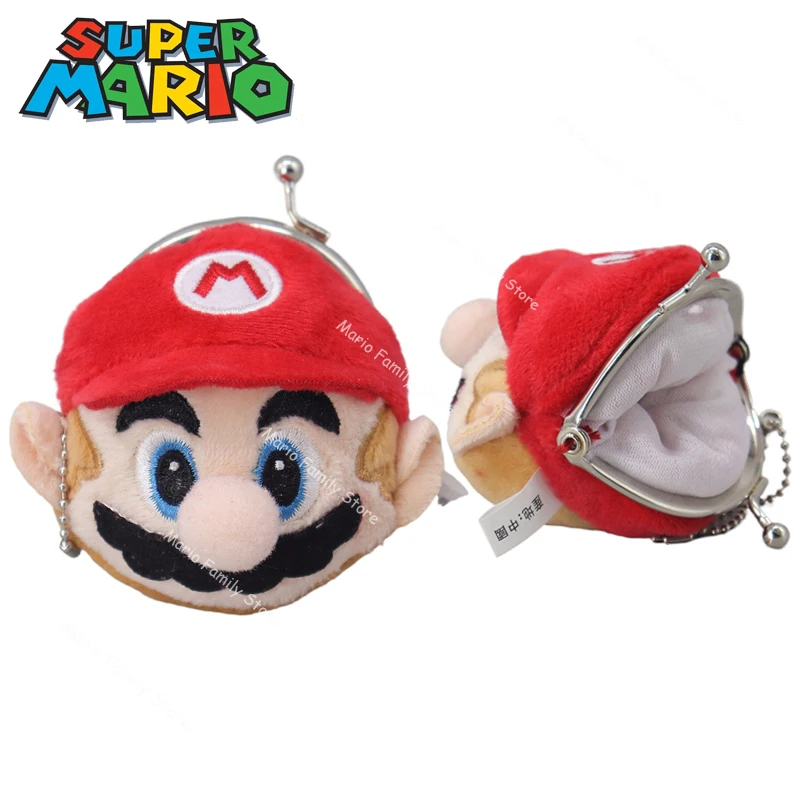 Super Mario Bros Portamonete Anime Women Bag Ciondolo Cartoon Portable Key Auricolare Pouch Cute Children Money Storage Bag Regali