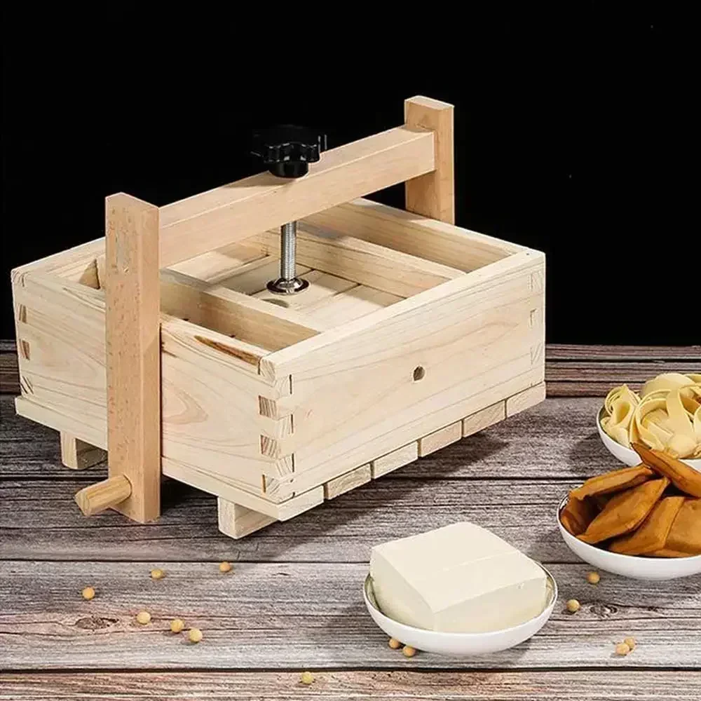 DIY Wooden Press Sets Mould Homemade Cheese Mold Tofu Soybean Curd Kitchen Making Accessories Cooking Tools Removable Equipment