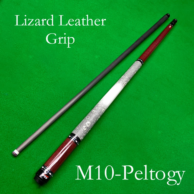 YFEN-Carbon Fiber Pool Cue Stick with Genuine Leather Grip