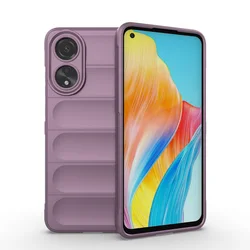 Enhanced Airbag Anti-drop Hybrid Shockproof Armor Case - Heavy Duty Protection Cover for OPPO A36 4G (Purple)