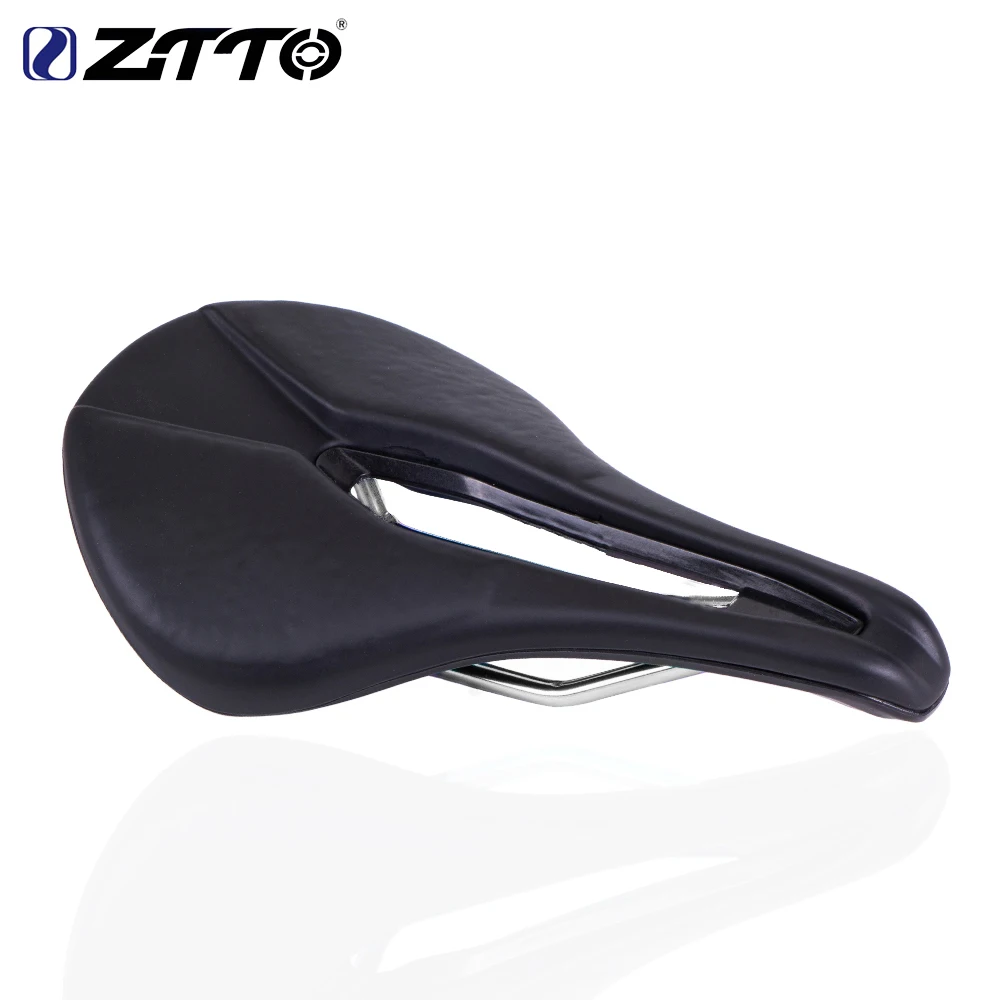 ZTTO Bicycle E TPU Saddle Soft Hollow Seat, MTB Road Bike TPU Foam Titanium Alloy Rail Ultralight Cushion