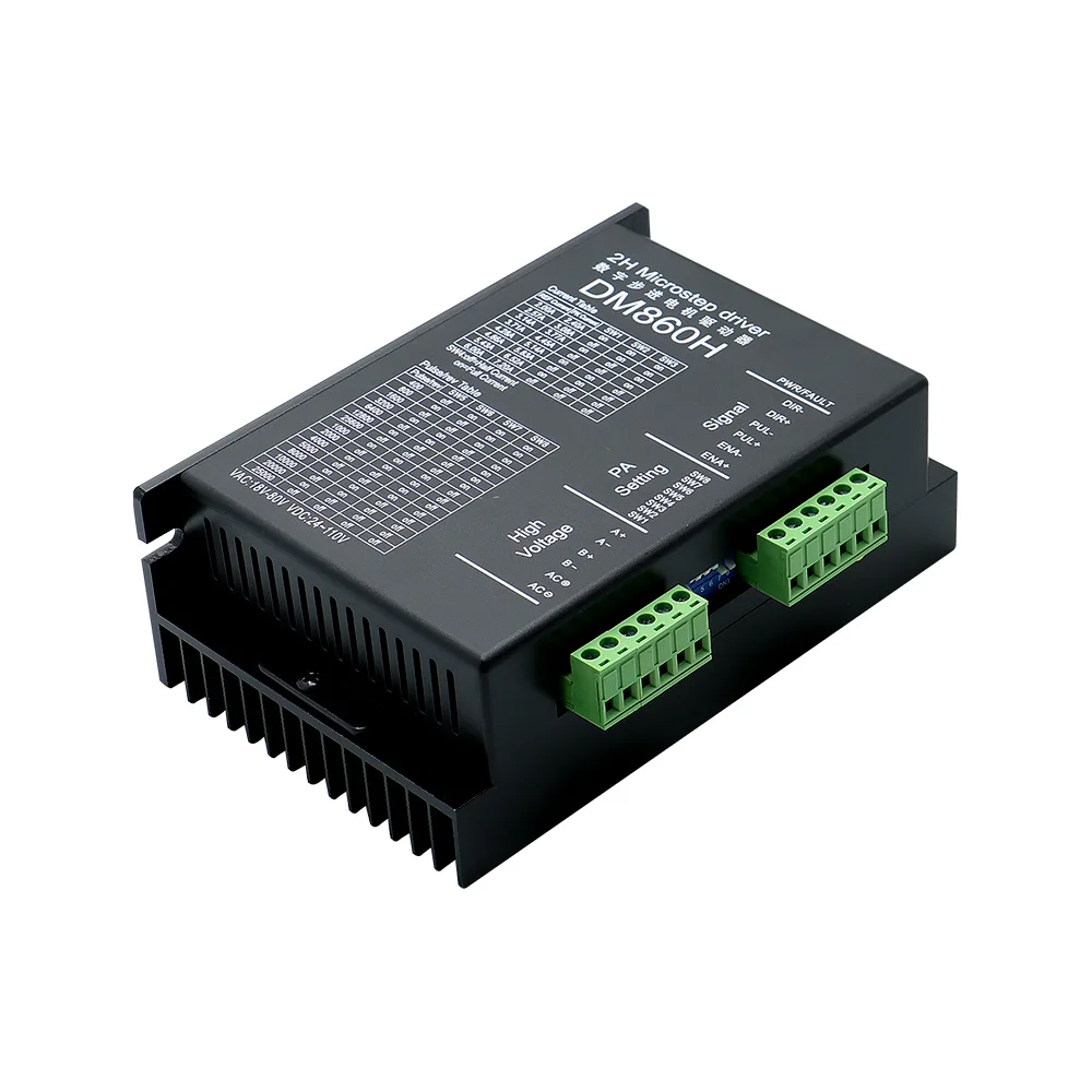 Stepper Motor Driver DM860 DM860H High torque 2 phase 7.8A AC 18-80V or DC 24-110V hybrid Nema34 Stepper Motor driver for cnc milling router lathe