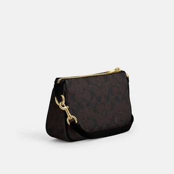 Nolita 19 In Blocked Signature Canvas Women Clutch Bag With Metal Logo Shoulder Bag 2