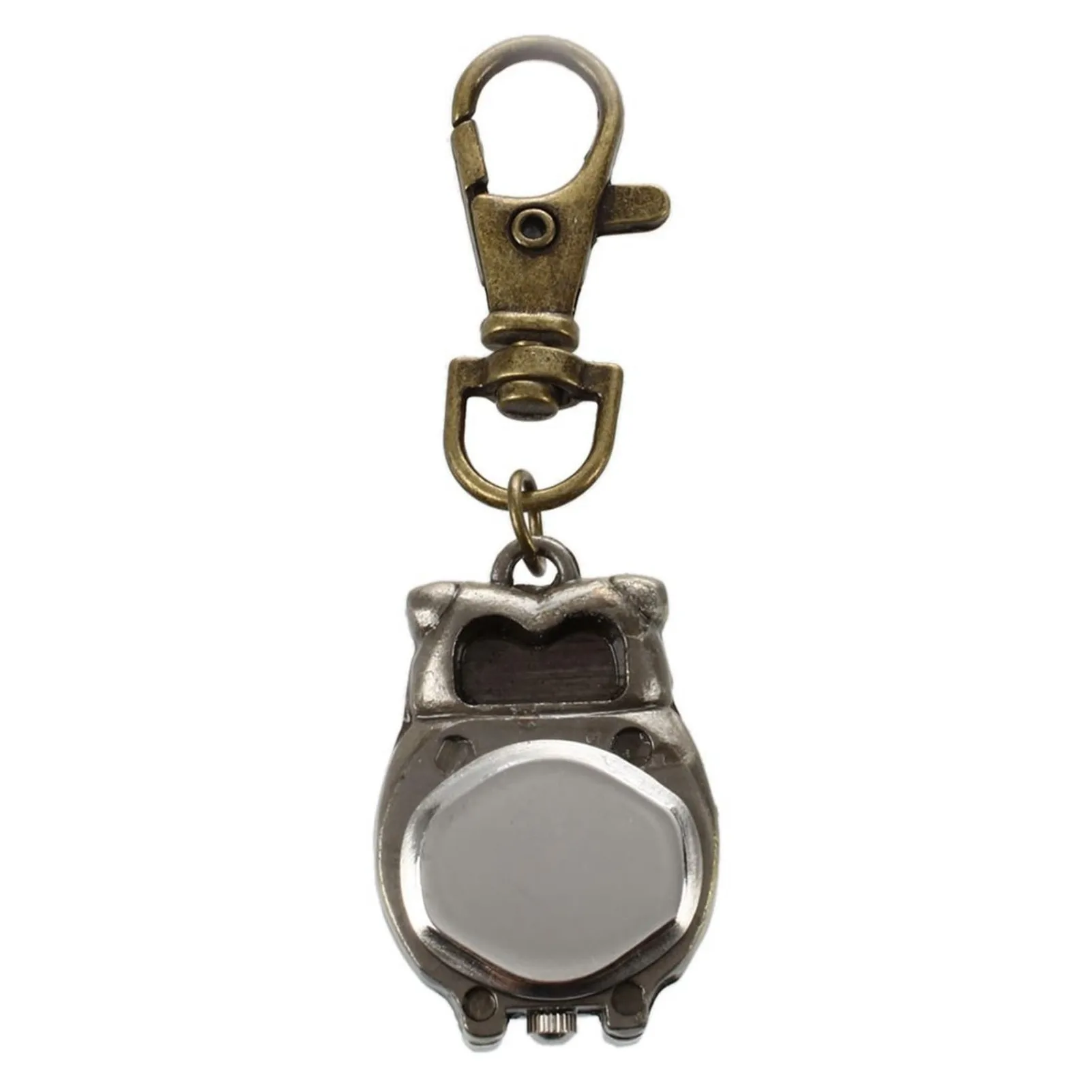 Quartz Pocket Watch Owl Locket Pendant Watch Steampunk Necklace for Valentine&rsquo;s Day