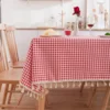 CLT8065 Blue daisy print small fresh countryside tablecloth home cover towel 3