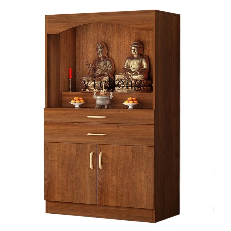 

YY Buddha Statue for Table God of Wealth Cabinet Home Buddha Shrine Worship Guanyin Bodhisattva