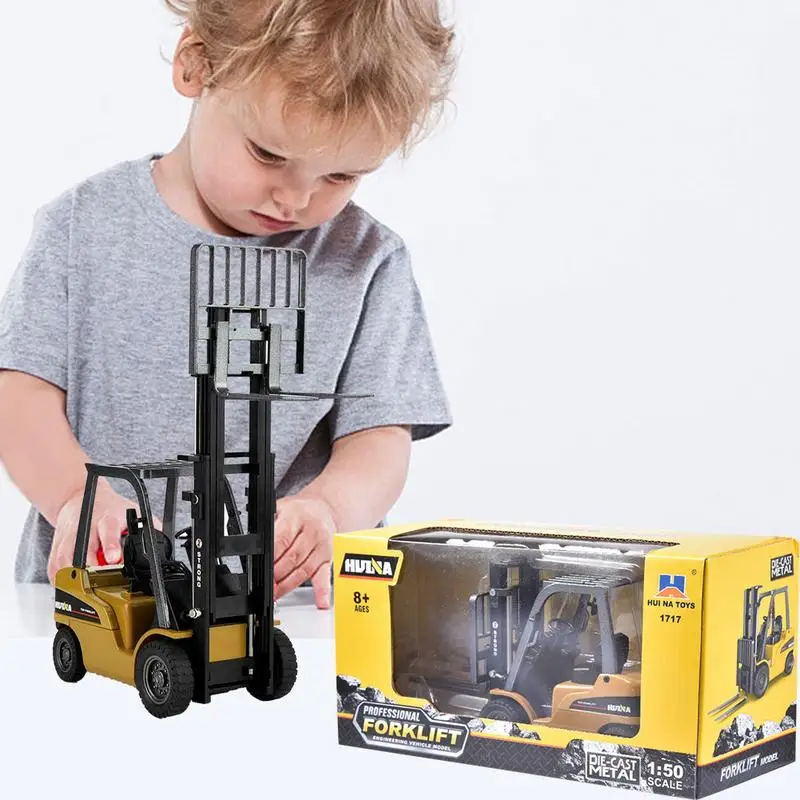

Diecast Forklift Truck Toys Engineering Vehicle Forklift Heavy Excavator Construction Car Trucks For Boys Children Gifts