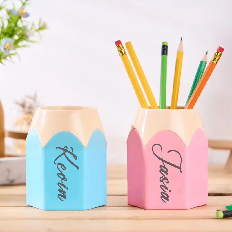 Vibrant Multifunctional Round Desktop Pen Holder & Organizer