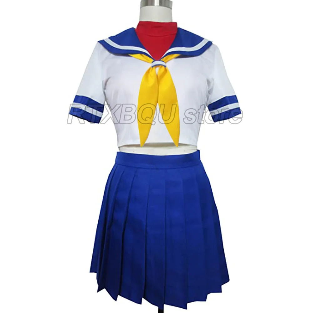 

New Sakura Kasugano Cosplay Costume Shirt Skirt Tops Gloves Halloween Set For Girl Women Custom-made