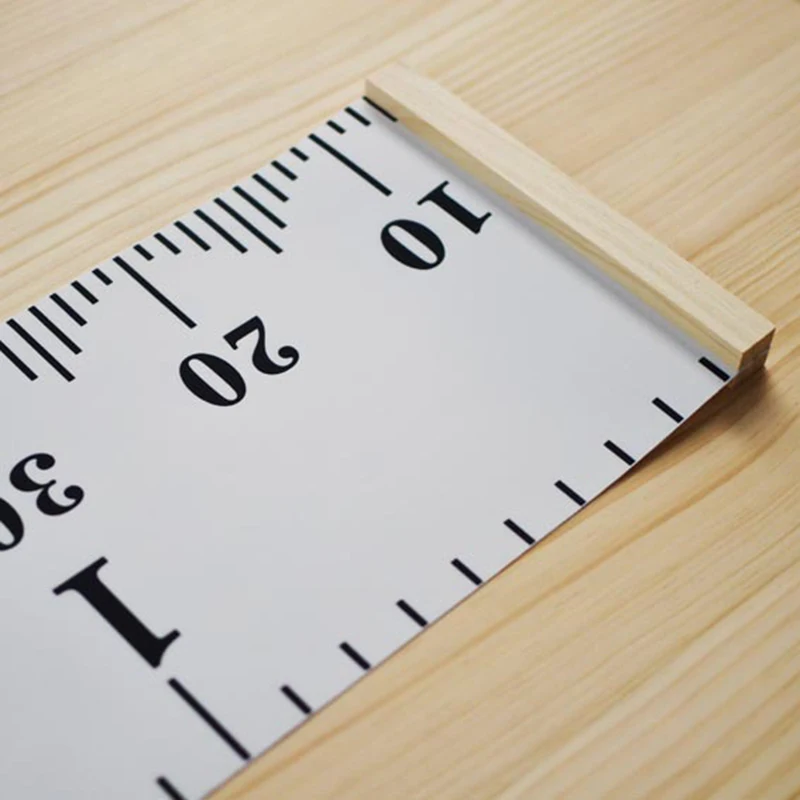 1Pcs Wooden Wall Hanging Kid Height Measure Ruler Wall Sticker for Living Room Bedroom DIY Canvas Removable Height Growth Chart