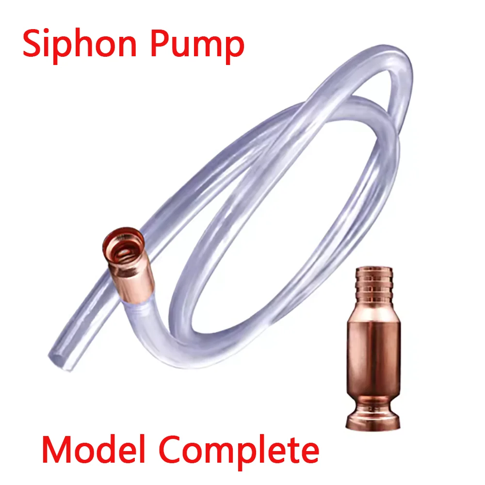 ปั๊มกาลักน้ำแบบใช้แก๊สกาลักน้ำทองแดงสีแดงเครื่องเขย่าน้ำแบบกาลักน้ำเครื่องถ่ายโอนน้ำมันของเหลวแบบแมนนวลปั๊มปั๊มไวน์เชื้อเพลิงกาลักน้ำ 1