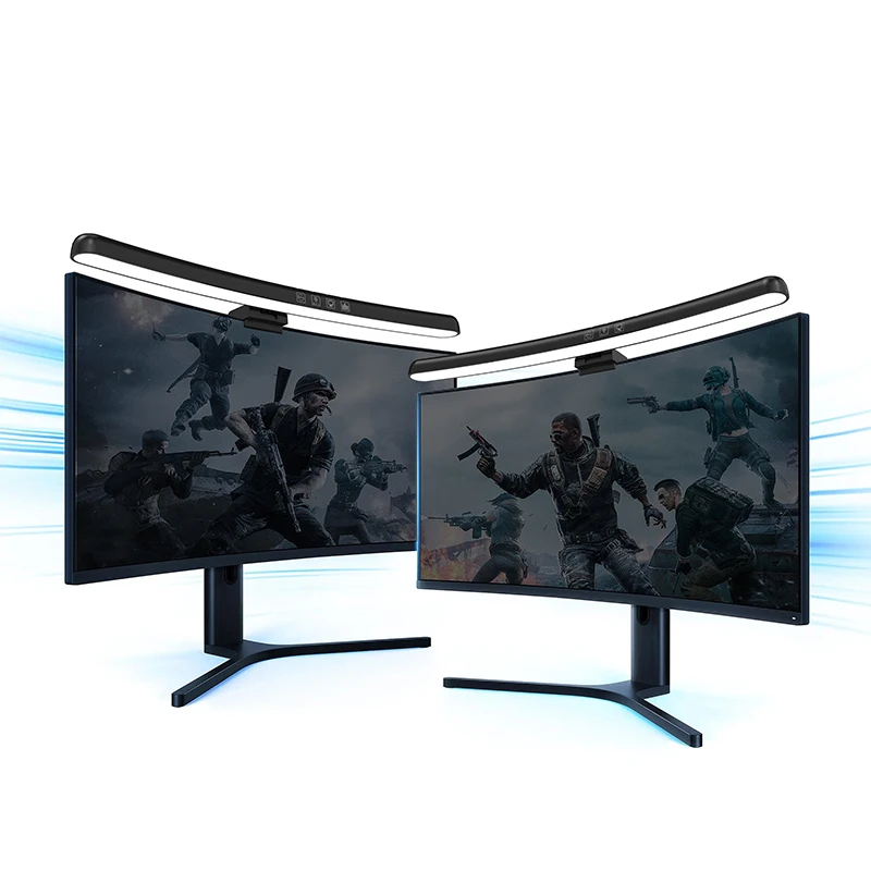 HD Curved Screen Monitor Laptop Screen Light Bar No ÷ ļ  ɾ Colorful   Touch Switch Monitor Lamp