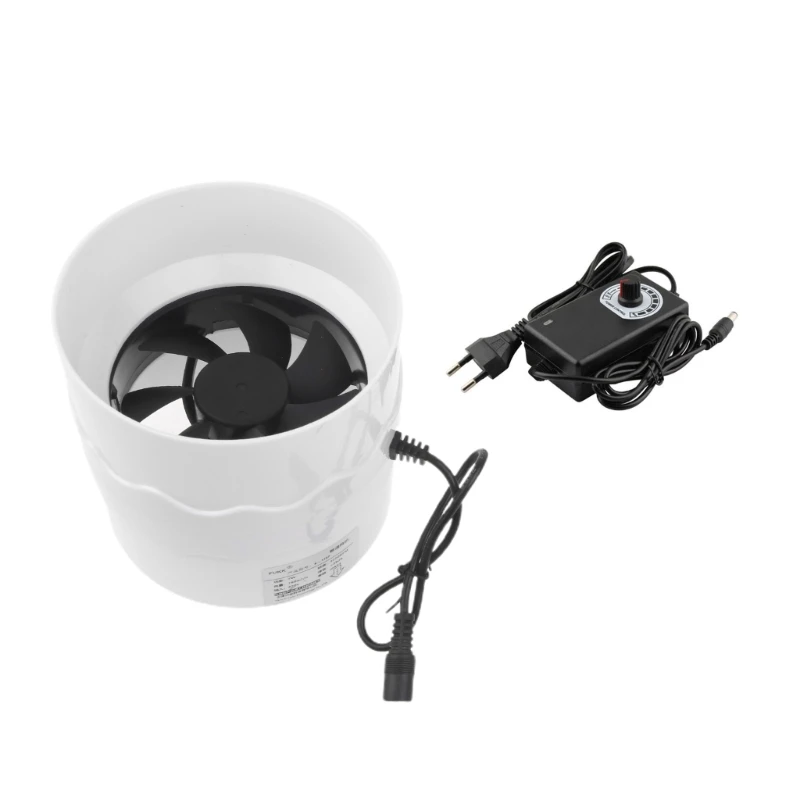 

4 Inch Extractor Fan Low Noise Inline Duct Hydroponic Air Blower Exhaust Fan