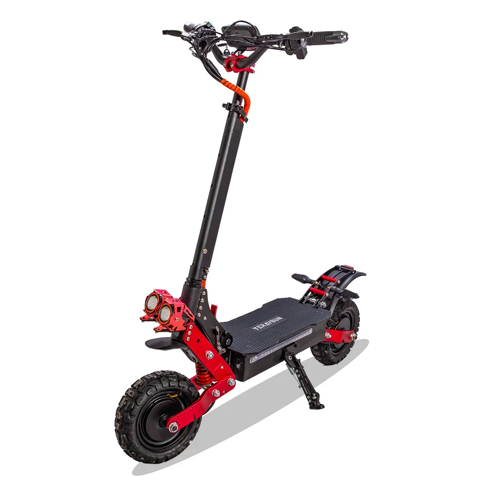X8 3200W dual electric motor 60V 30Ah lithium battery life range up to 100km 11-inch off-road foldable electric scooter new