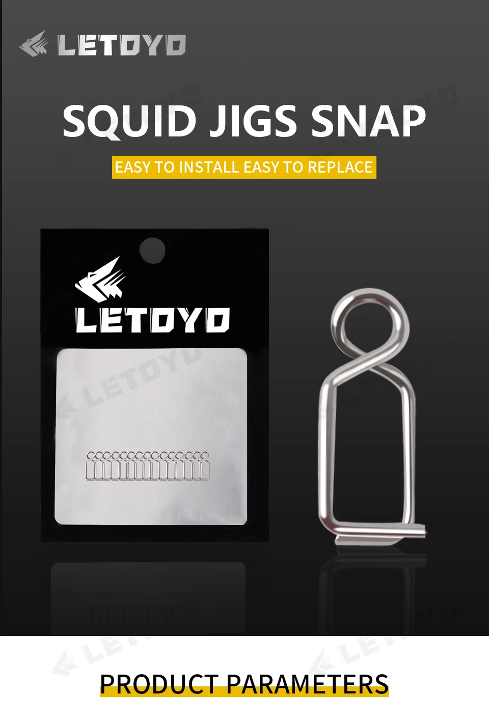 LETOYO 15 stücke tintenfisch jig Angeln Snaps Fast Lock Clips tintenfisch köder für Webfoot Octopus Tintenfisch angeln liefert Angeln waren – Detail 7
