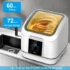 Countertop Dishwasher, 7 Washing Programs Compact Mini Dishwasher, No Hook Needed, Anti-Leakage, Fruit & Vegetable Soak 3