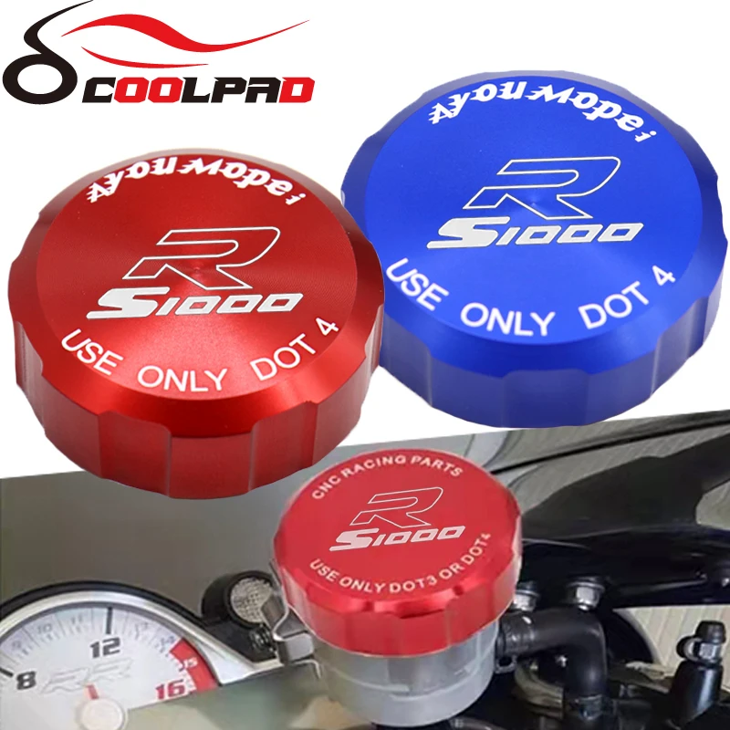 

Motorcycle Accessories for BMW S1000R S 1000 R 2008-2022 2018 2019 2020 CNC Rear Brake Fluid Reservoir Cover Oil Cap